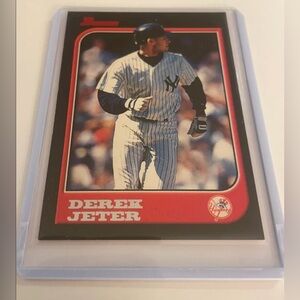 Red Baseball Trading Card - Derek Jeter (Brand Unspecified)